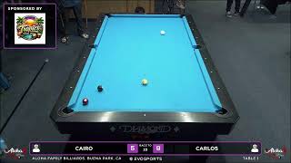 CAIRO vs CARLOS - ALOHA FAMILY BILLIARDS - TABLE 1 | EvoSports