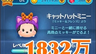 ツムツム キャットハットミニー sl6 1832万