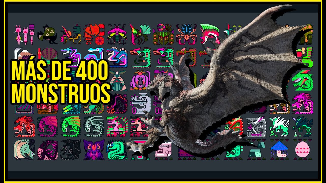 TODOS LOS MONSTRUOS Y CATEGORÍAS DE LA SAGA MONSTER HUNTER
