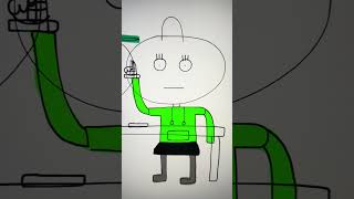 Female Neighbor wearing a bright green hoodie