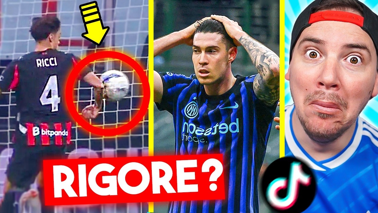 ERA RIGORE?! IL MILAN VINCE IL DERBY!! CAMPIONATO RIAPERTO?? - REAZIONE ai TIKTOK sul CALCIO