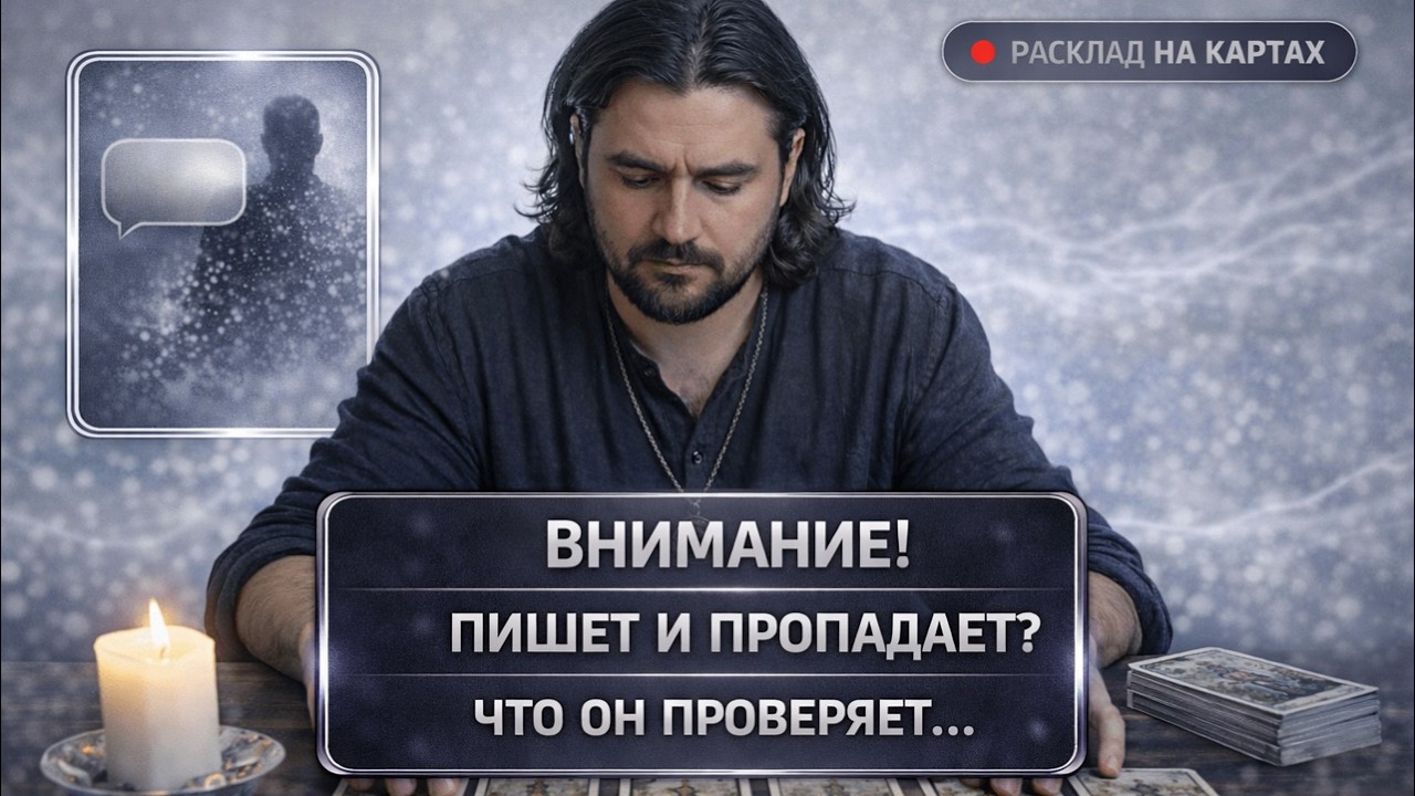 🛑 РЕЖИМ МЕРЦАНИЯ 🤫 Почему он то пишет, то молчит? 🔮 Честный прогноз. #расклад #таролог #гадание