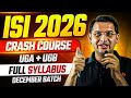 ISI 2026: Complete UGA + UGB December Crash Course | Abhay Sir | VOS