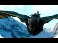 Джон Сноу впервые летает на драконе. Игра престолов
