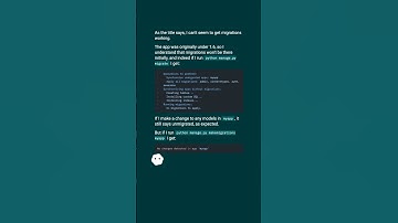 Django 1.7 - makemigrations not detecting changes #shorts