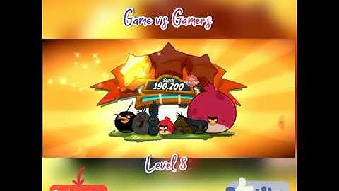Angry bird 2 | Level 8 | watch this video fully | Game vs Gamers