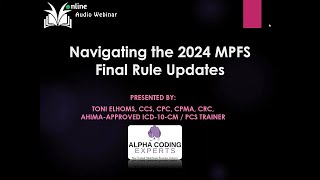 Navigating the 2024 Medicare Physician Fee Schedule (MPFS) Final Rule Updates