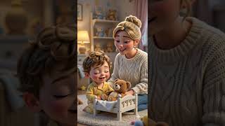 Bed time #ytshorts #nurseryrhymes #adorable #animation #kids #funlearning #kidssong #teddyfresh