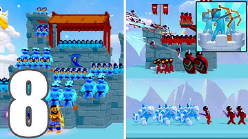 Archery Bastions: Castle War – Gameplay Walkthrough Part 8 | Ice Castle vs Demon Army Battle