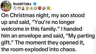 On Christmas night, my son stood up and said, “You’re no longer welcome in this family