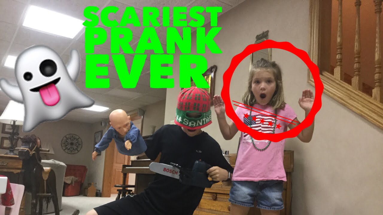 Killer Chainsaw prank on sister! **scary** YouTube