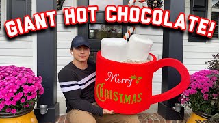 GIANT CUP OF HOT CHOCOLATE  DIY TUTORIAL