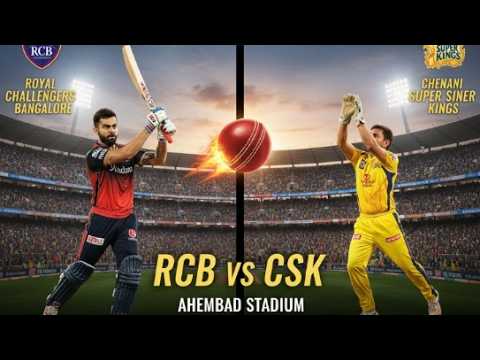 RCB 🔴 vs CSK 💛 LIVE 🔥 | Royal Challengers Bengaluru vs Chennai Super Kings | IPL Cricket Game 😱