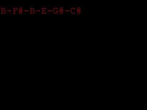B tuning for guitar