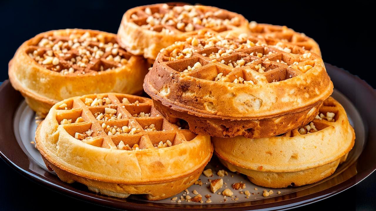 How to Make the Amazing Waffles! No Flour, No Sugar! Easy breakfast in ...