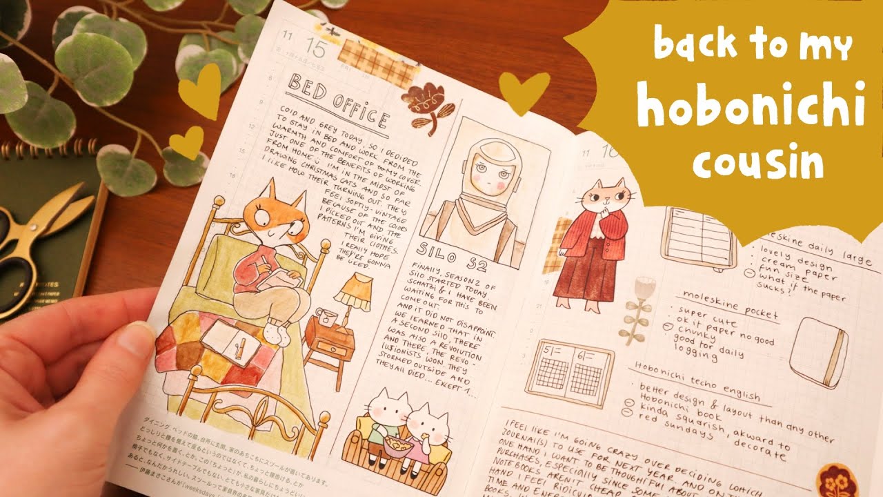 Back To My Hobonichi Cousin | Journal Chat & Flip Through