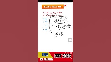 FREE ECET2026 Maths Classes 🚀 | Score High with Smart Tricks | Q-49 Fully Explained,#freeecet