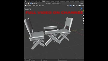 Table and Chair #shorts #b3d #blender #blender3d #3dmodeling #blendertutorial #youtubeshorts