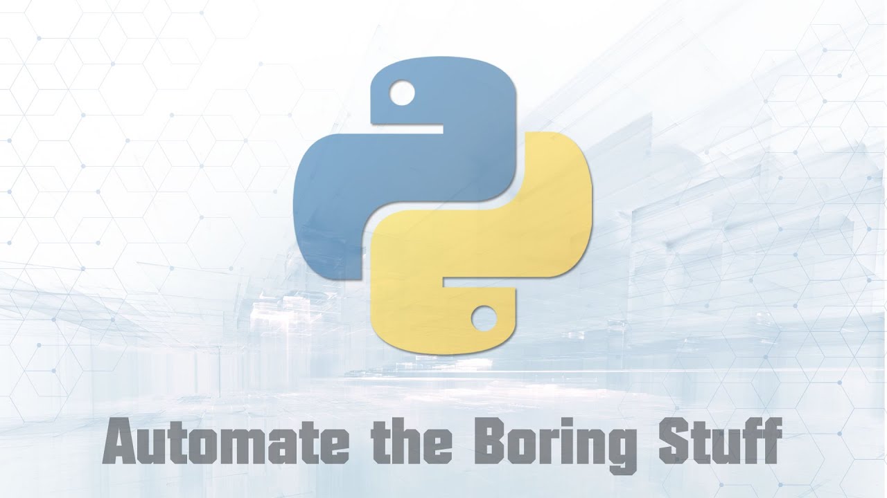 Python for Beginners: Automate the Boring Stuff (Part 4/4) - YouTube