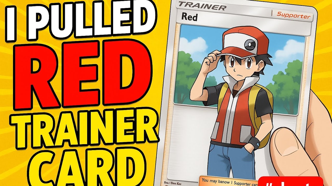 I Pulled RED Trainer Card 🔥 | Pokémon Trading Card Game Pack Opening 