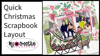 Quick Christmas Scrapbook Layout | My Creative Scrapbook