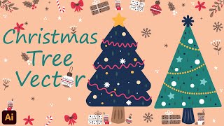 Level Up Your Illustrator Skills with Christmas Tree Vector . SAS.