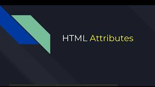07 - Learn HTML/CSS - HTML Attributes