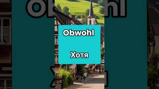 🇩🇪 4. Немецкие союзы OBWOHL - коротко с Примерами - Немецкий язык А1-В1 🧐 #deutschkurs
