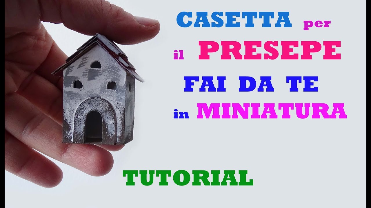 Natale Casetta Per Il Presepe Fai Da Te In Miniatura Tutorial Rozhdestvo Domik Sdelaj Sam Youtube