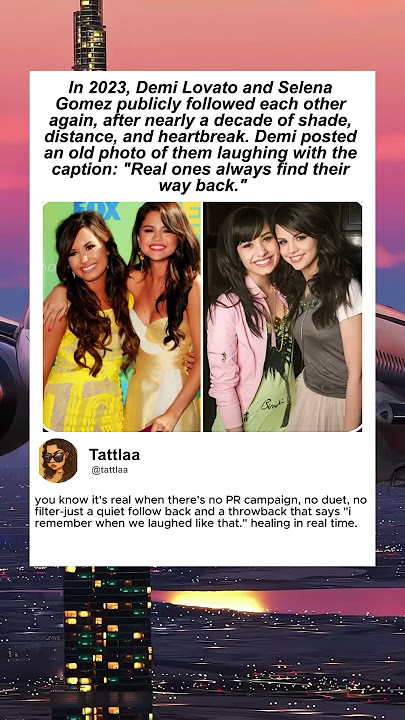In 2023, Demi Lovato and Selena Gomez publicly followed each other again, after nearly