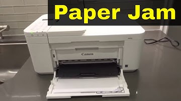 How To Fix A Paper Jam On Canon Pixma TR4500 Printer-Full Tutorial