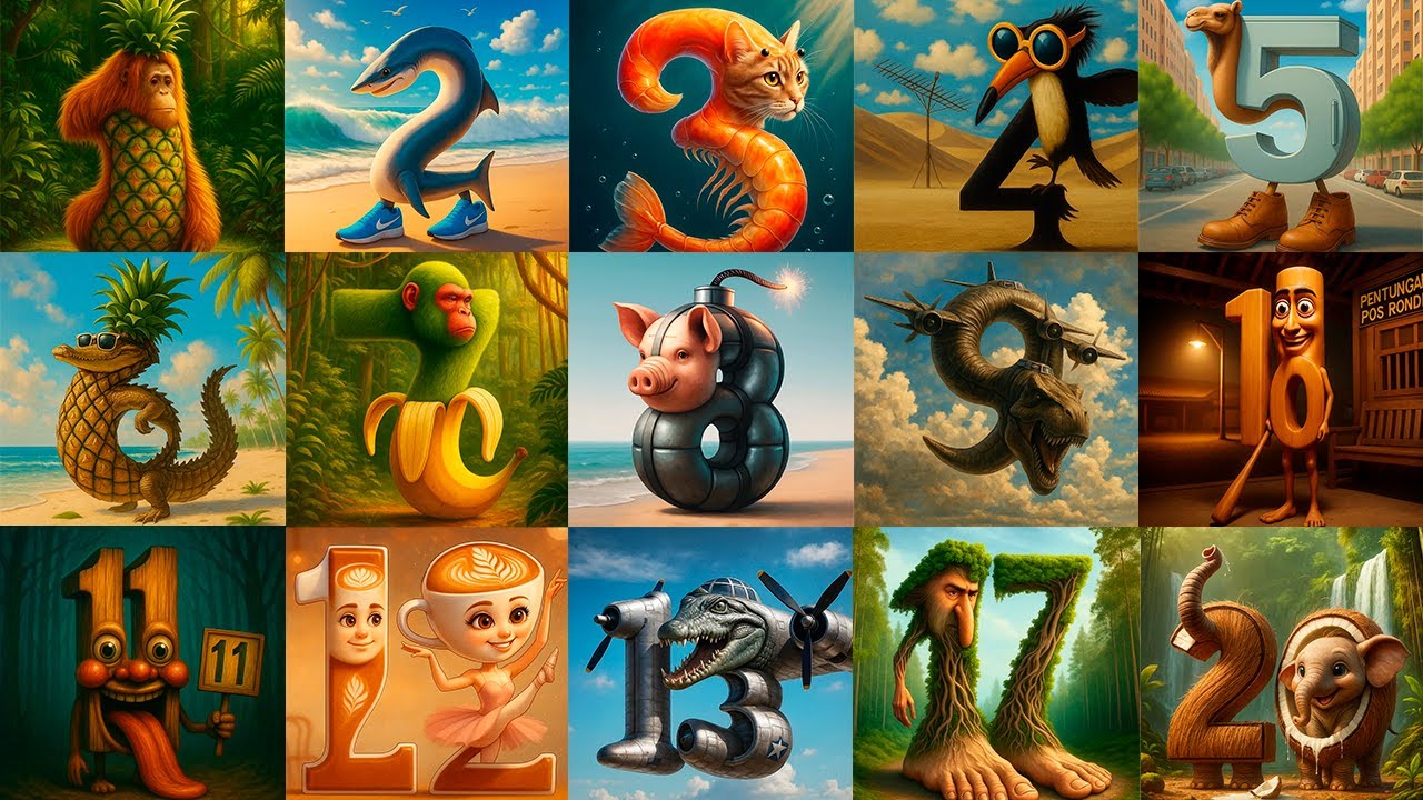 Italian Brainrot But They`re All Numbers! (1-20)