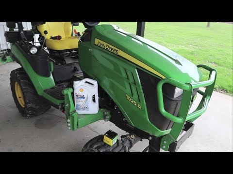 john-deere-1025r-engine-oil-change-yanmar-3-cylinder-diesel