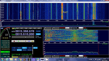 Tuning shortwave 19 meter band with Afedri April 8th 2017