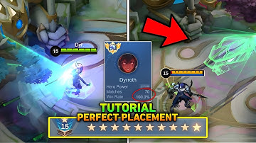 DYRROTH 100% WIN RATE SECRET TRICK TUTORIAL!! easy perfect placement - MLBB