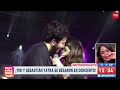 Tini sobre el beso que le robó Sebastián Yatra en el Luna Park (abril 2019)