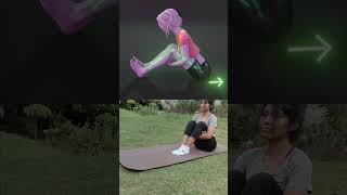 Can't touch your toes? Try this! #forwardbend #forwardfold #beginnerfitness #fitnesstips #exercise