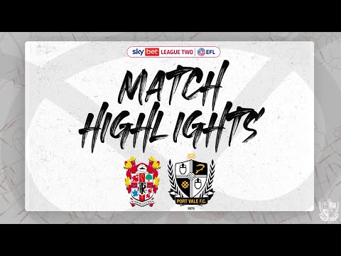 Tranmere Port Vale Goals And Highlights