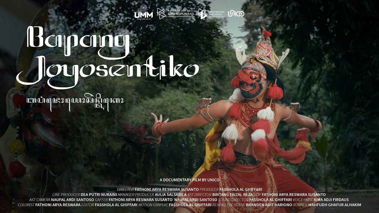 FILM DOKUMENTER TARI TOPENG MALANGAN - BAPANG JOYOSENTIKO | MENJELAJAHI KESENIAN TARI DAN TOPENG