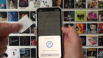NFC music album wall: how to on iPhone Xs/Xr or newer