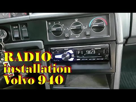 वोल्वो 940 स्थापना में दोहरी XDM16BT रेडियो