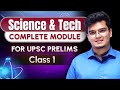 Science  technology  class 1 by dr shivin chaudhary  complete module for upsc ias prelims 2024