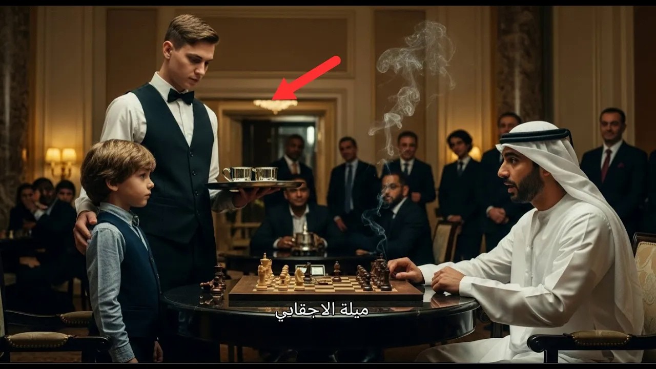 Podczas partii szachów padło pytanie po arabsku… a 6-latek odpowiedział i wszystko się wyjaśniło !