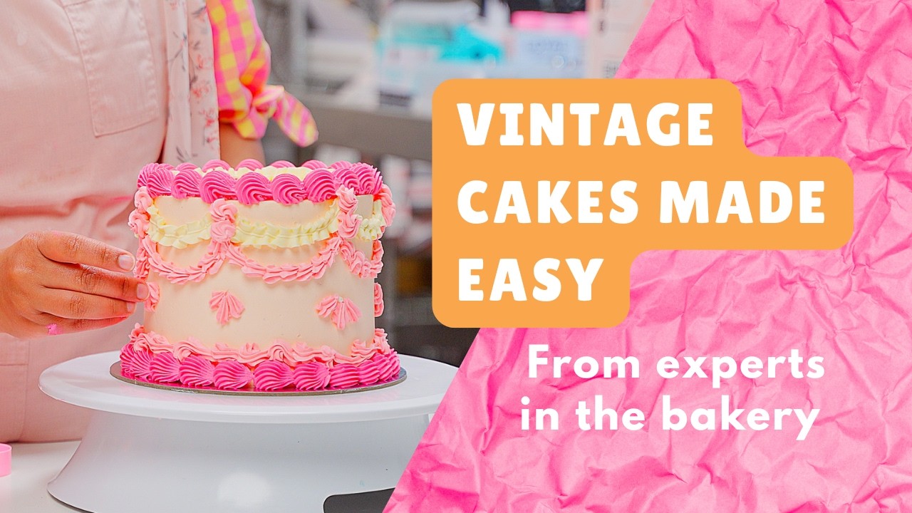Vintage Cakes Made Easy | Lambeth Piping Tutorial for Beginners