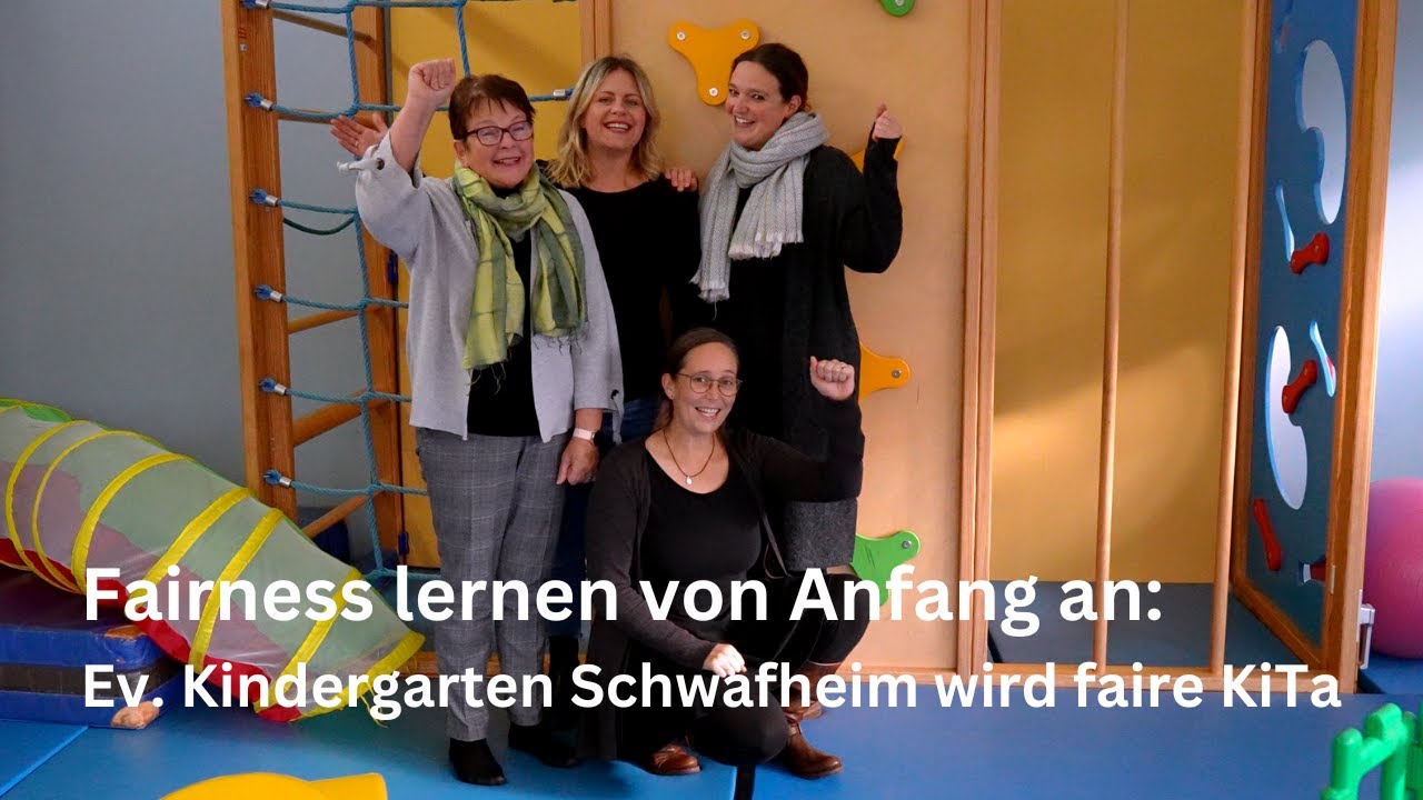 Fairness lernen von Anfang an: Ev. Kindergarten Schwafheim wird faire KiTa
