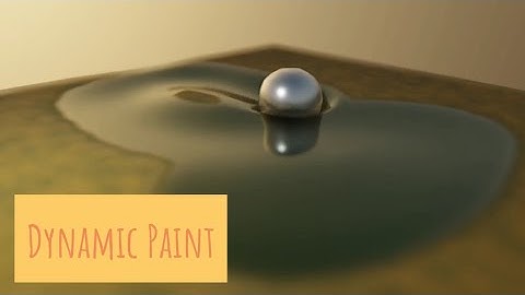 Dynamic paint physics animation | Blender 2.92 EEVEE