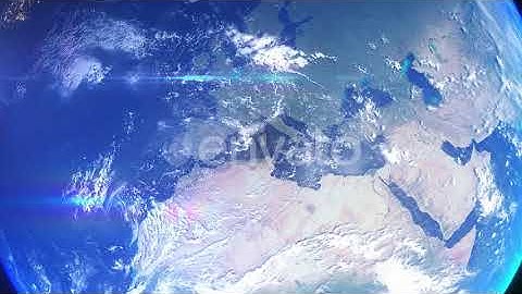 Realistic Earth Zoom West Mediterranean Sea | Motion Graphics - Envato elements
