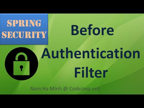 Spring Security Before Authentication Filter Example