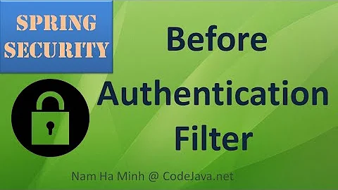 Spring Security Before Authentication Filter Example