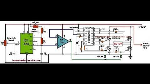 Make this Simple VFD Circuit (Variable Frequency Drive Circuit Diagram)